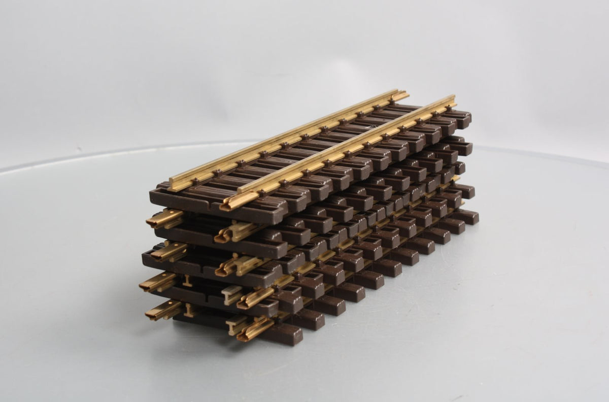 LGB 10000 G Gauge 12 Inch Brass Rail Straight Track Sections (9) EX/Box
