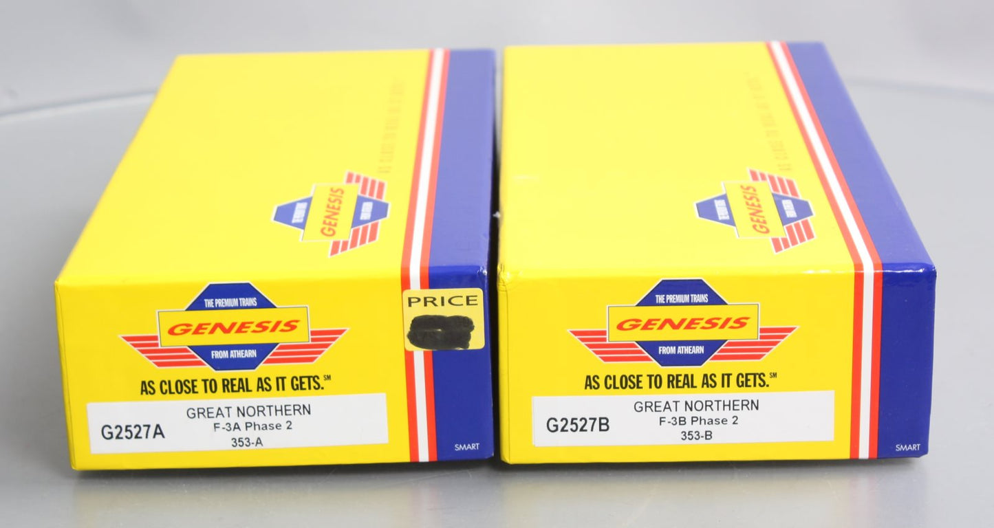 Athearn G2527 HO Scale Great Northern F-3A/F-3B Diesel Set #353A & #353B LN/Box