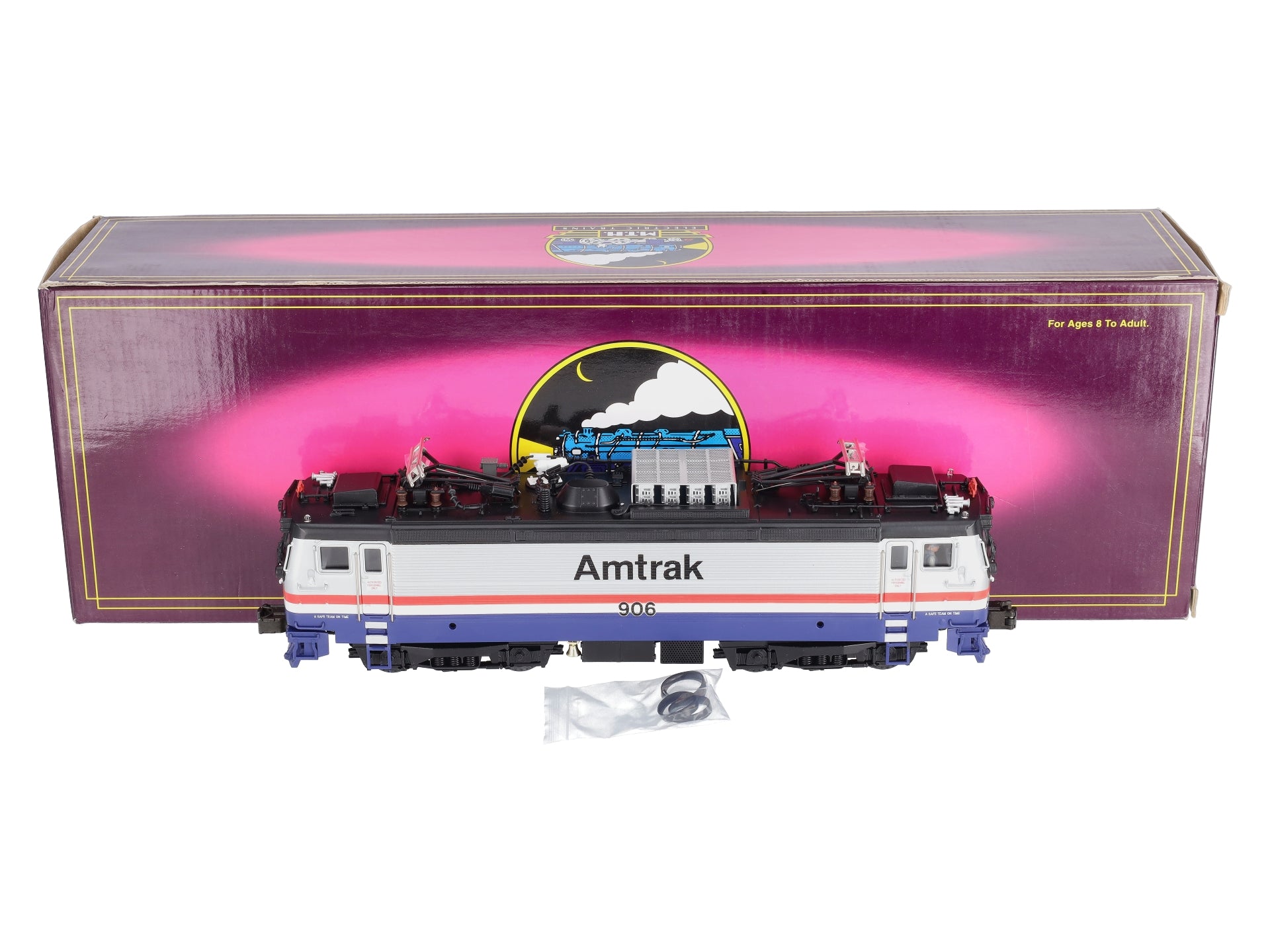 MTH 20-5505-1 Amtrak AEM7 Electric Locomotive w/Proto-Sound 1.0 #906 LN/Box