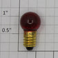 Lionel 432R 18 Volt Screw Base Transparent Red Large Globe Light Bulb