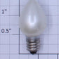 Lionel 1442 18 Volt Screw Base White Pearl Glossy Teardrop Light Bulb