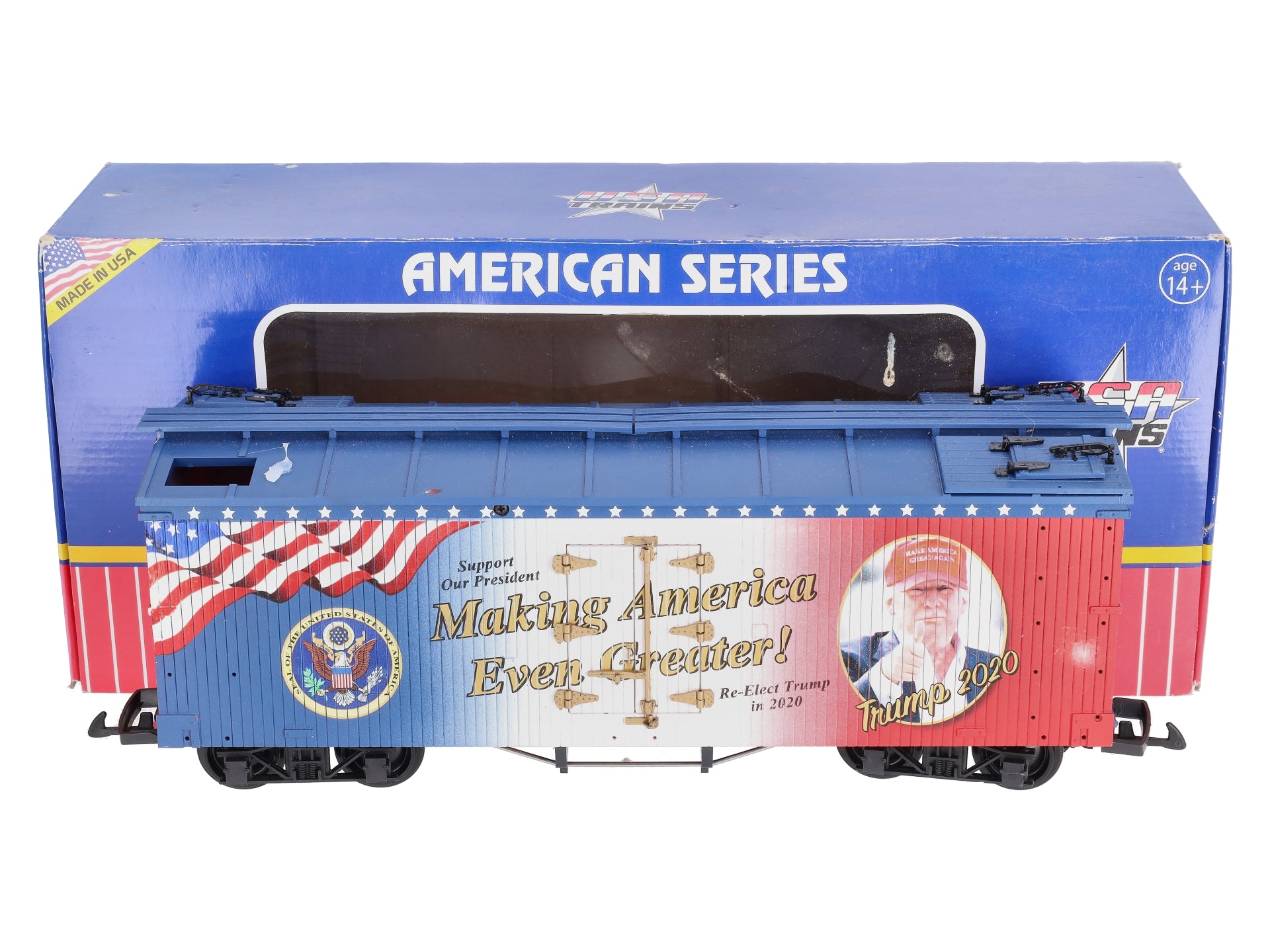 USA Trains R16043 G Scale Make America Even Greater Reefer Car