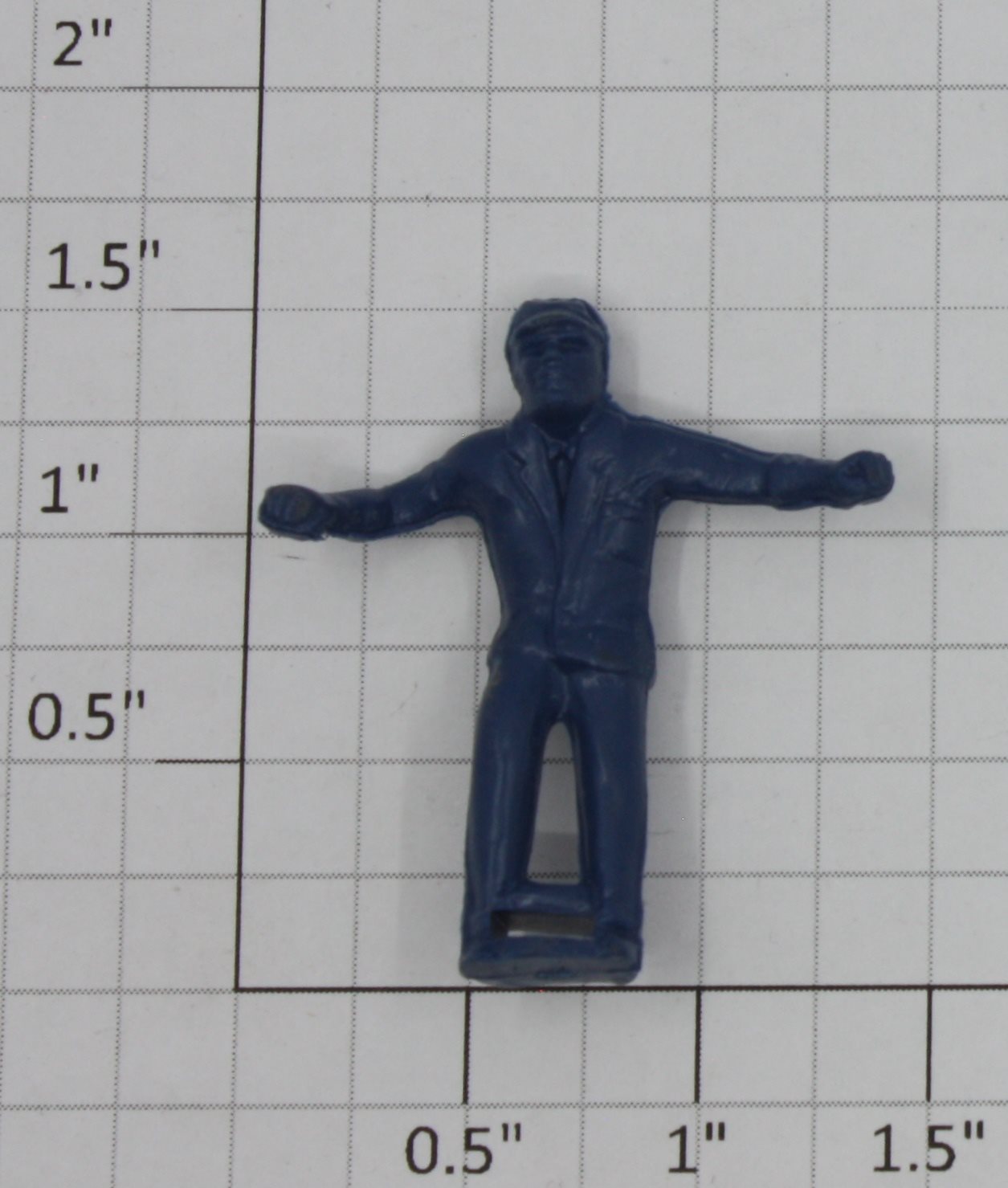 Lionel 19811-44 Blue Brakeman Car Figure with Unpainted Face