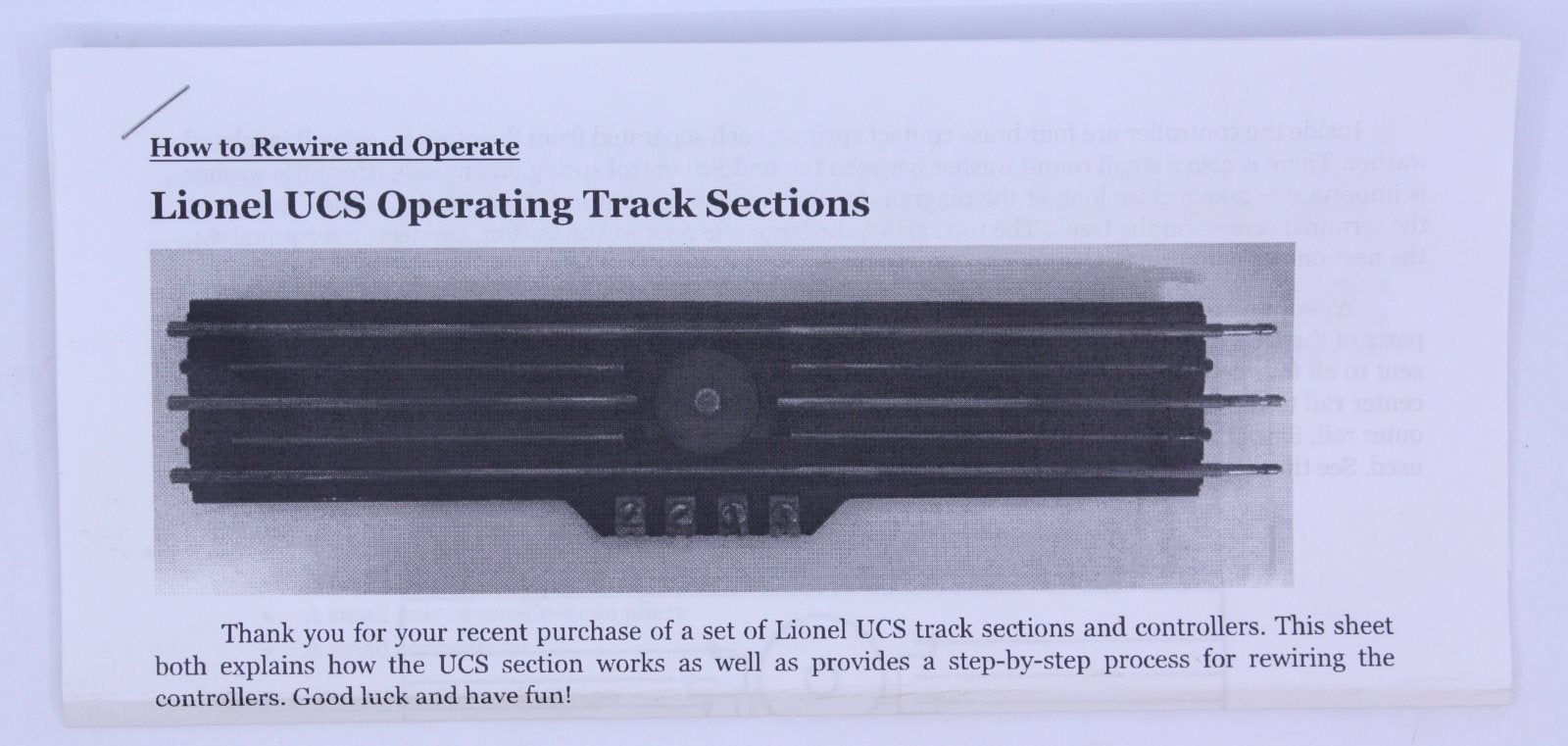 Lionel UCS-Set UCS Operating Uncoupler Track Set (Box of 3)