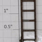 Lionel 814-4 Nickel 6-Rung Ladder Fits: 2814, 216, 516