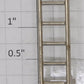 Lionel 814-4 Nickel 6-Rung Ladder Fits 2814, 216, 516