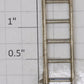 Lionel 814-4 Nickel 6-Rung Ladder Fits 2814, 216, 516