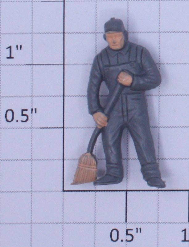 Lionel 3434-10 Painted Light Gray Chicken Sweeper Figure