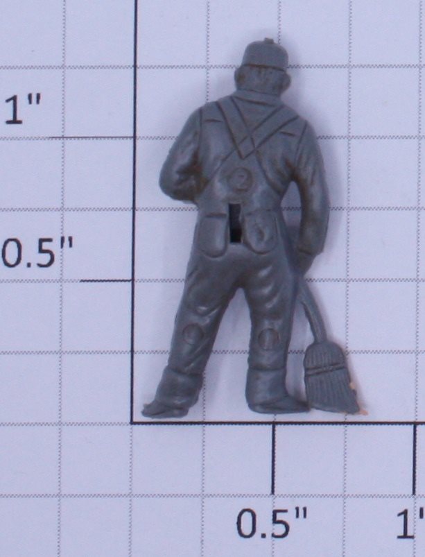 Lionel 3434-10 Painted Light Gray Chicken Sweeper Figure