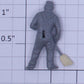 Lionel 3434-10 Off-White Painted Light Gray Chicken Sweeper Figure