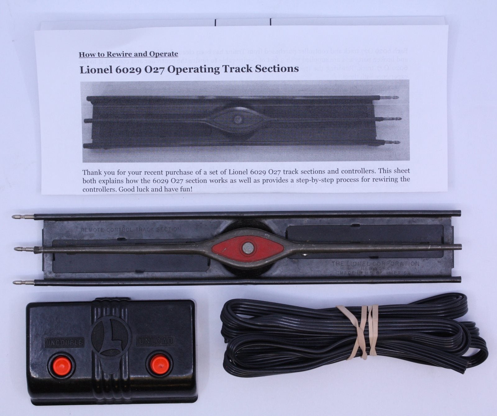 Lionel 6029 O27 UCS Operating Track Set (Box of 3)