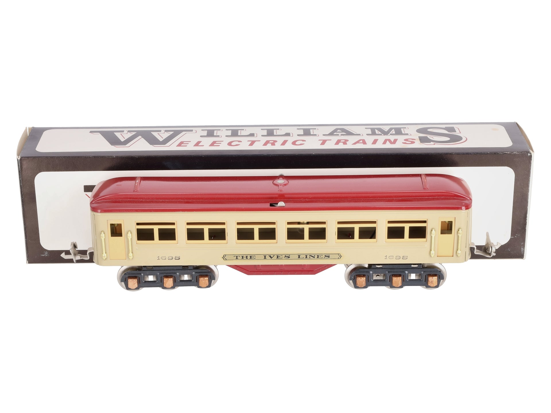 Williams 1695 O Reproduction Ives Tinplate Coach Passenger Car EX/Box