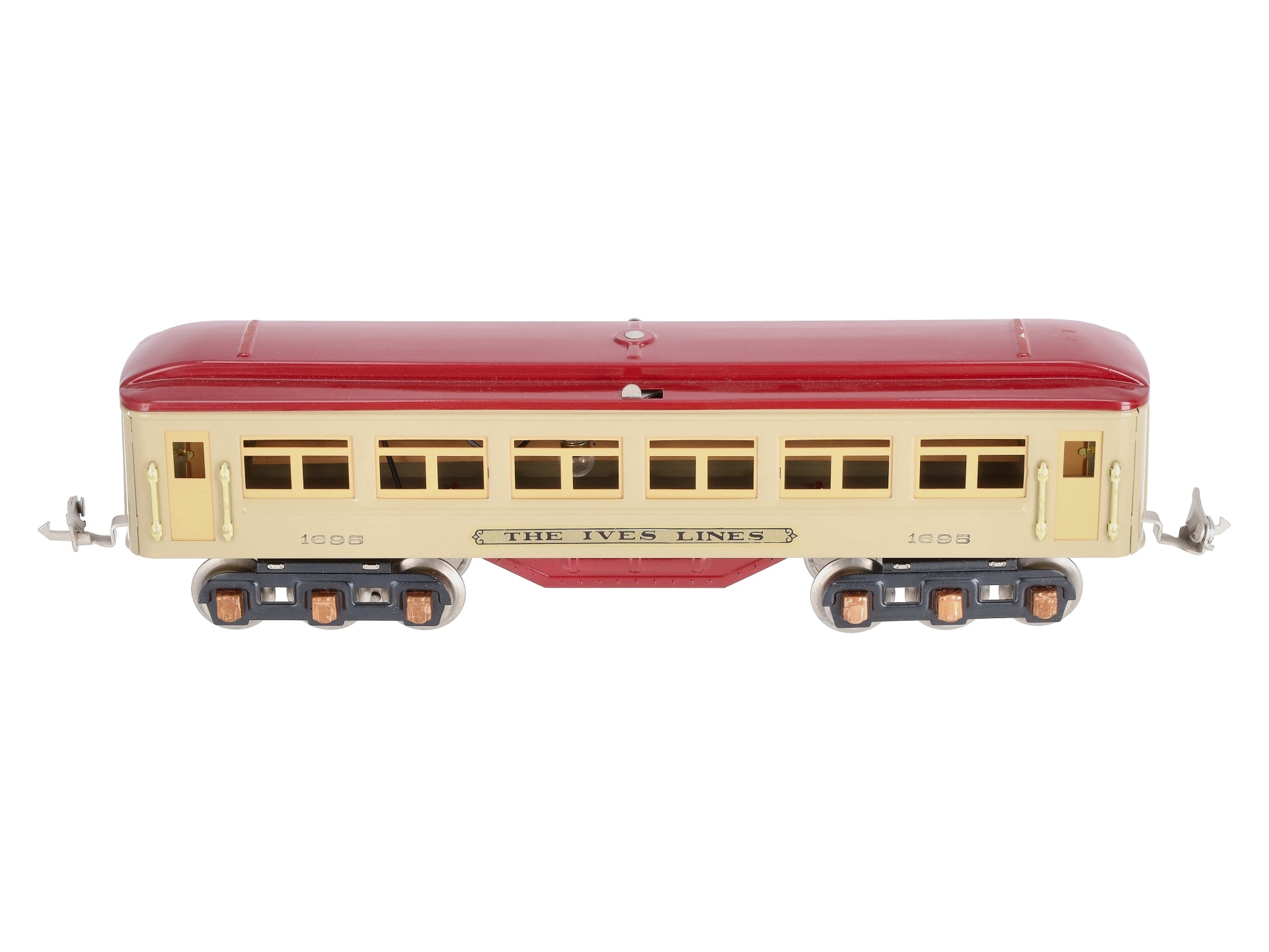 Williams 1695 O Reproduction Ives Tinplate Coach Passenger Car EX/Box