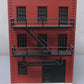 MTH 30-90050 O Assembled Girardini's Italian 3-Story Restaurant w/Blinking Sign EX/Box