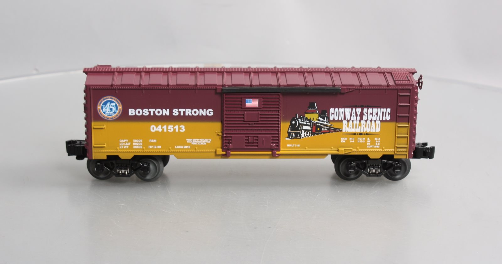 Lionel 6-59014 O Gauge Conway Scenic RR Boston Strong Boxcar #041513 LN