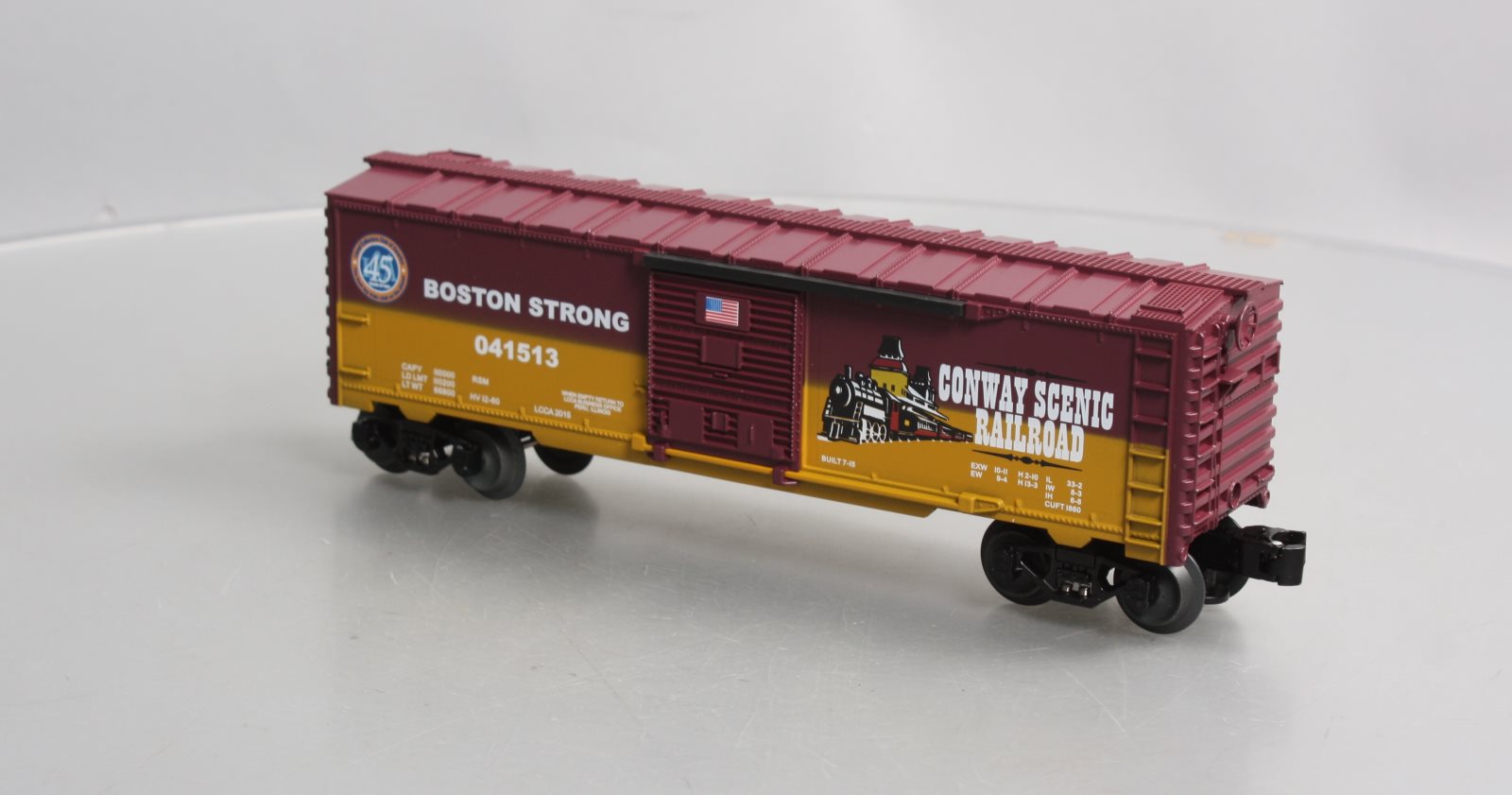 Lionel 6-59014 O Gauge Conway Scenic RR Boston Strong Boxcar #041513 LN