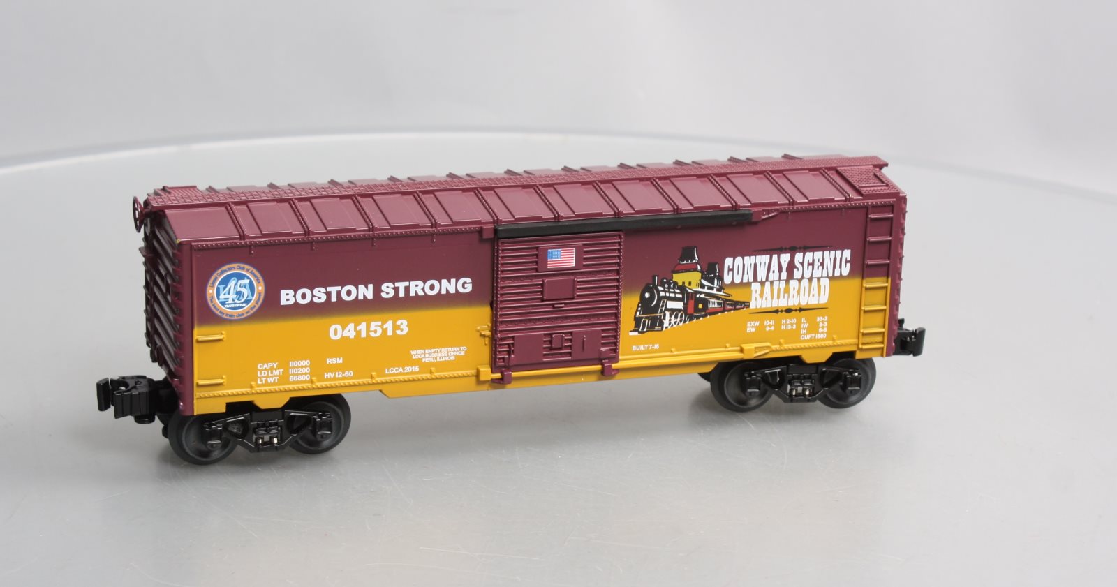 Lionel 6-59014 O Gauge Conway Scenic RR Boston Strong Boxcar #041513 LN