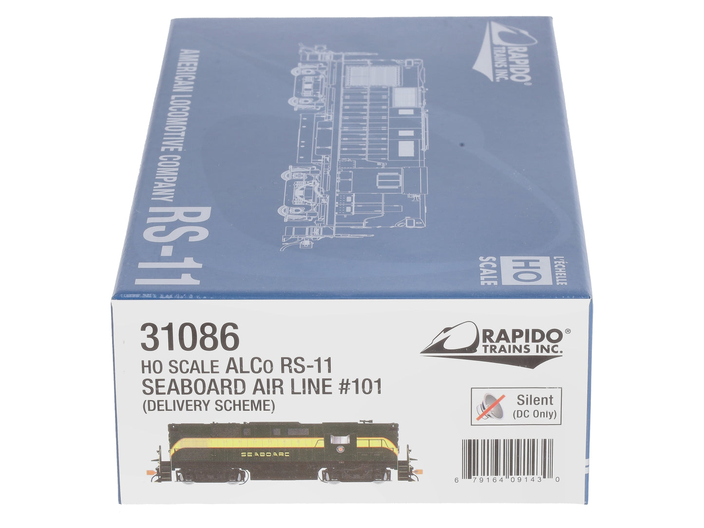 Rapido Trains 31086 HO Scale Seaboard Airline RS-11 Diesel Locomotive #101