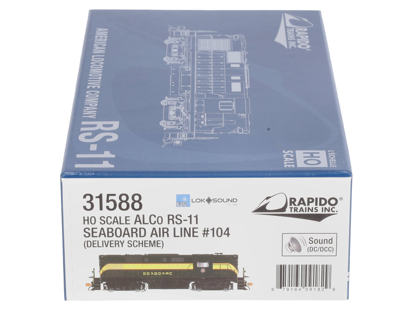 Rapido Trains 31588 HO Scale SAL RS-11 Diesel Locomotive #104 with DCC/Sound