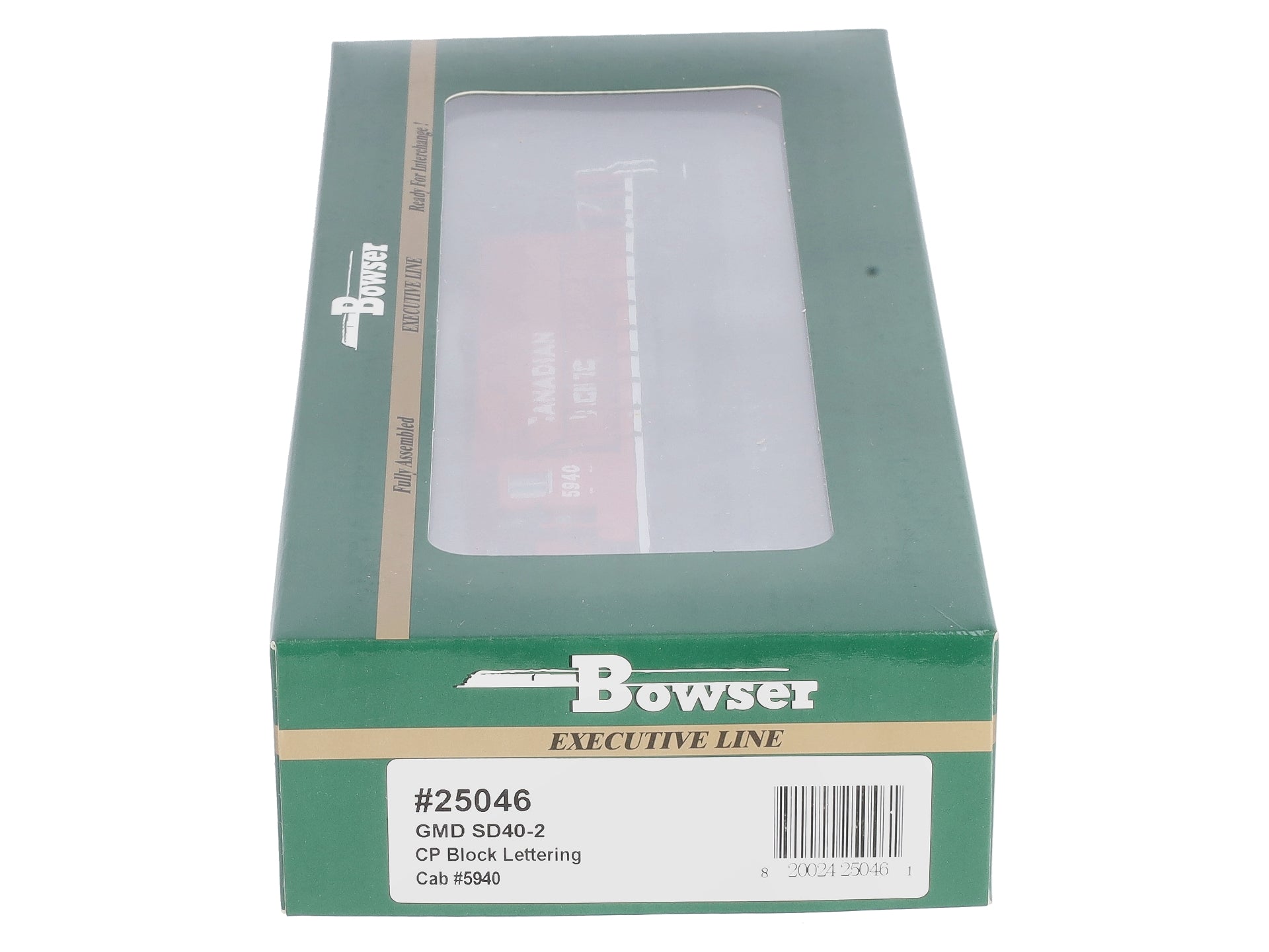 Bowser 25046 HO Scale Canadian Pacific GMD SD40-2 Diesel Engine #5940