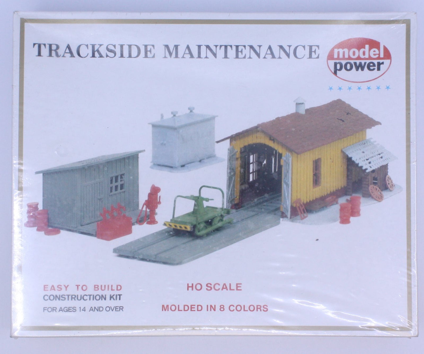 Model Power 408 HO Scale Trackside Maintenance Construction Building Kit