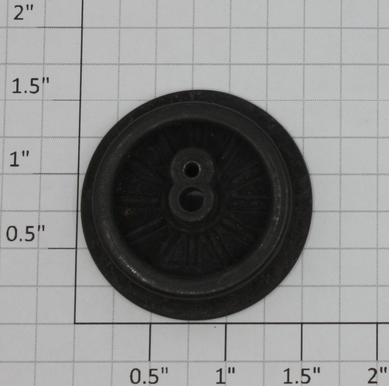 Lionel 249E-20 Black 12-Spoked Plain Wheel with Black Rim and Flange