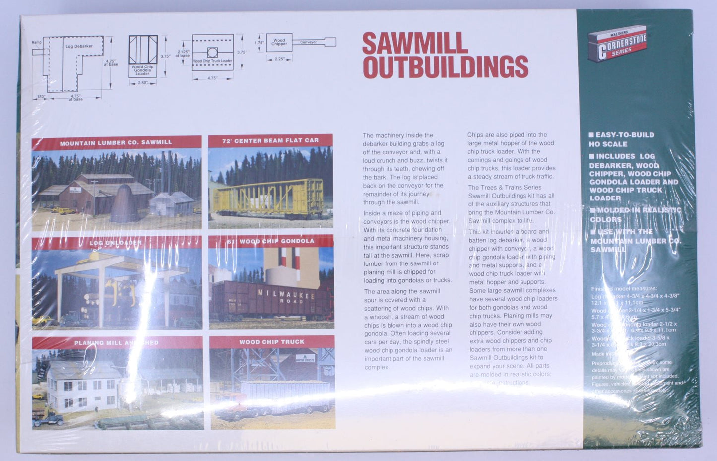 Walthers 933-3144 HO Sawmill Outbuildings Building Kit