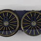 Lionel 28066-601 Blue Frame and Wheel Assembly w/ Open Spoke Gold Trimmed Wheels