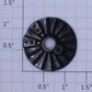 Lionel 8315-69 Black Plastic General Spoke Wheel Insert with Boss