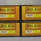 MTH 30-6133 O Reading RailKing O-27 Streamlined Passenger Car Set (Set of 4) NIB