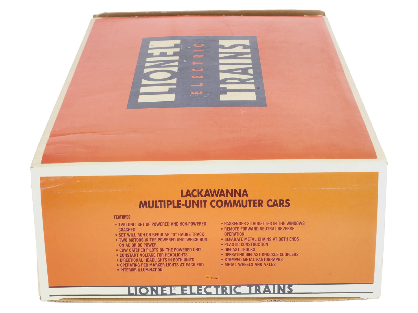 Lionel 6-18304 O Gauge Lackawanna Multiple-Unit Powered Commuter Cars Set LN/Box