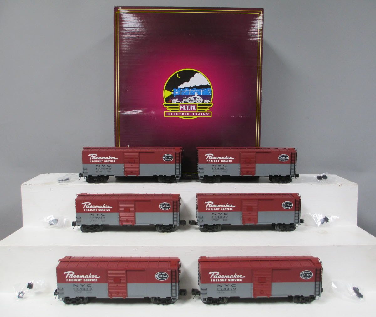 MTH 20-90873 O New York Central 40' AAR Box Cars (Set of 6) LN/Box