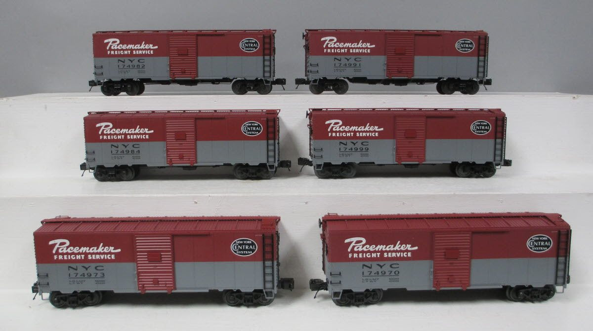 MTH 20-90873 O New York Central 40' AAR Box Cars (Set of 6) LN/Box