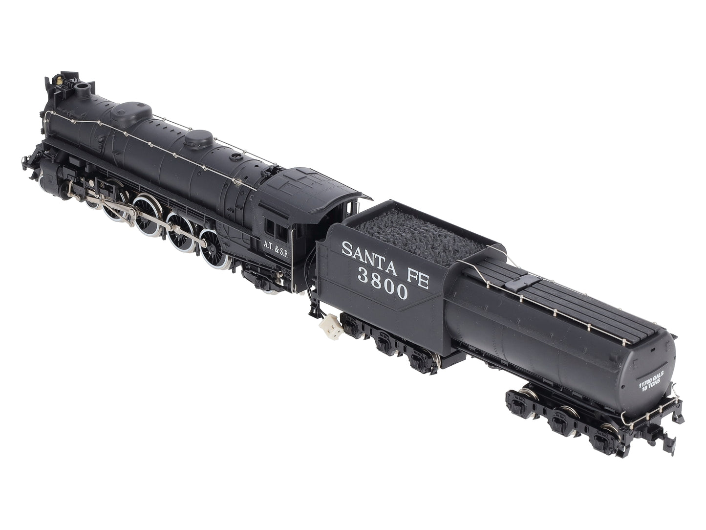 IHC M630 HO Scale Santa Fe Mountain 4-8-2 Steam Locomotive & Tender #3800 LN/Box