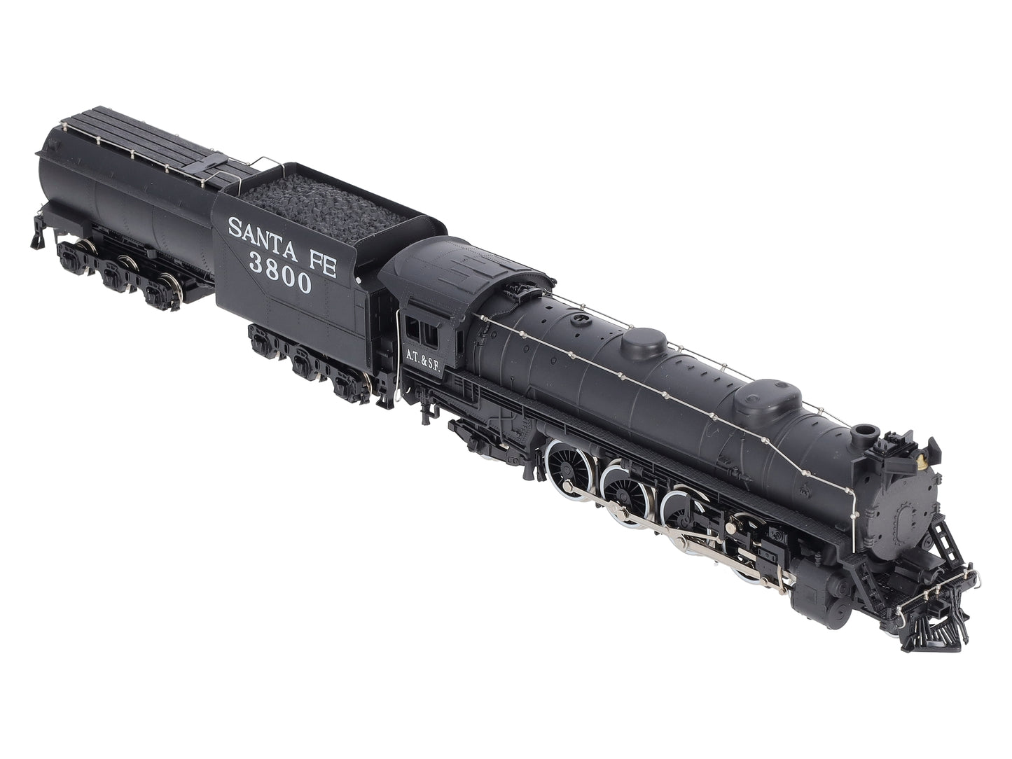 IHC M630 HO Scale Santa Fe Mountain 4-8-2 Steam Locomotive & Tender #3800 LN/Box
