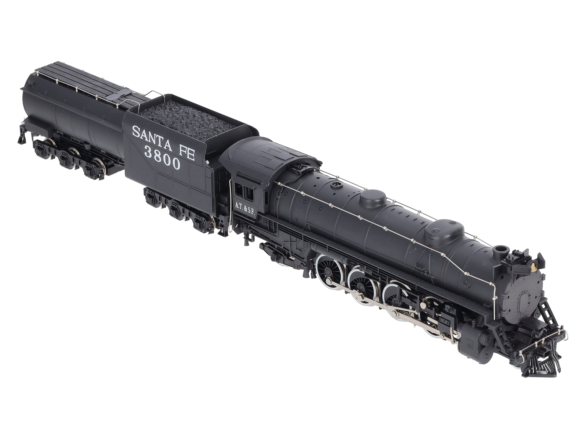 IHC M630 HO Scale Santa Fe Mountain 4-8-2 Steam Locomotive & Tender #3800 LN/Box