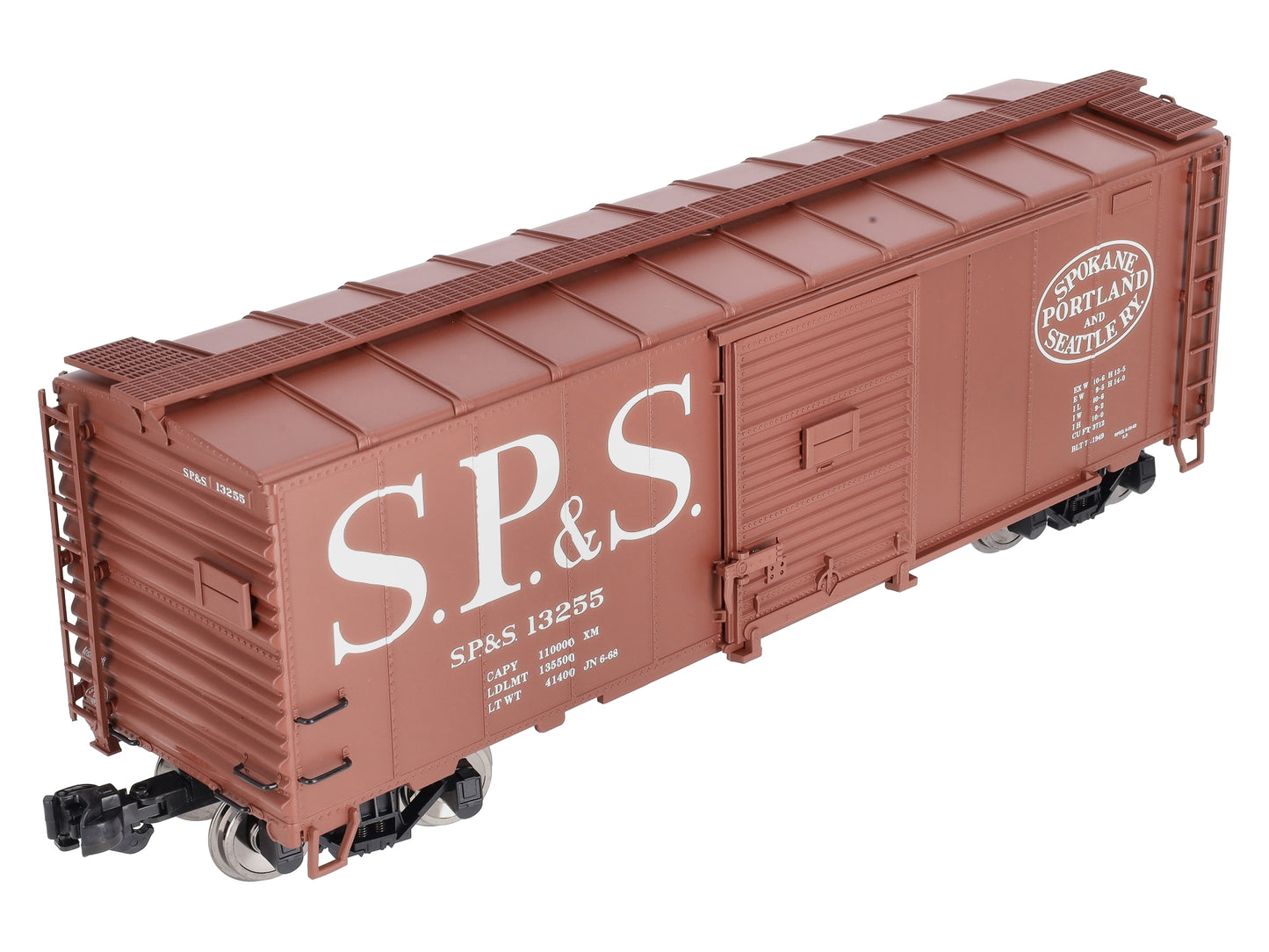 Aristo-Craft 46048CD SP&S Steel Boxcar #13255 - Metal Wheels