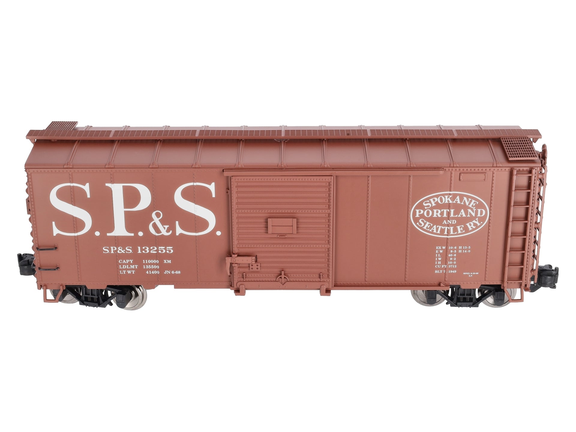Aristo-Craft 46048CD SP&S Steel Boxcar #13255 - Metal Wheels – Trainz