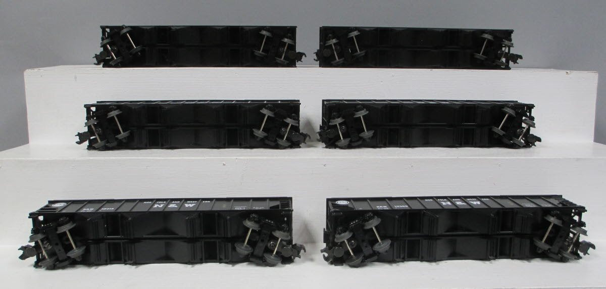 MTH 20-97061 O Norfolk & Western Premier 4-Bay Hopper Freight Cars (Set of 6) LN/Box