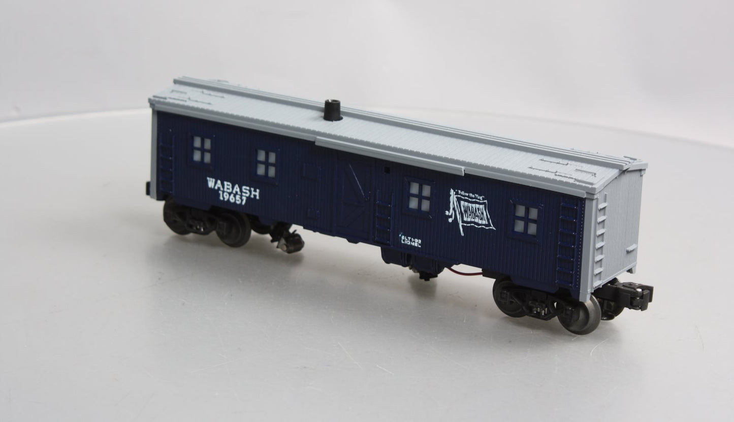 Lionel 6-19657 O Gauge Wabash Bunk Car w/Smoke #19657 NIB