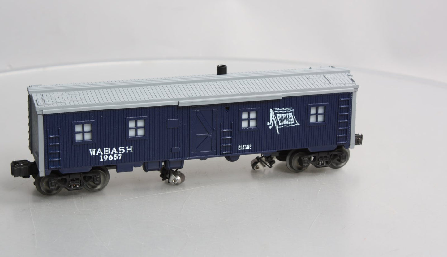 Lionel 6-19657 O Gauge Wabash Bunk Car w/Smoke #19657 NIB