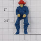 Lionel 8411-54 Blue Fireman Figure with Painted Hat, Face, & Hands