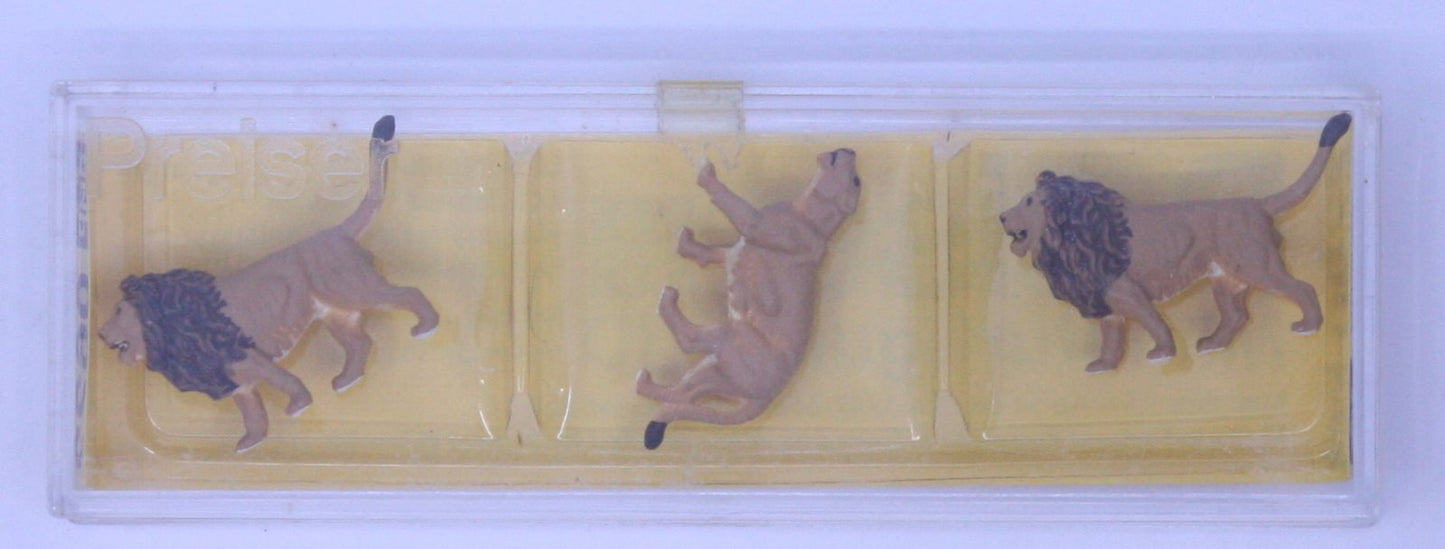 Preiser 0622 HO Animals - Circus Lion Figures (Set of 3)