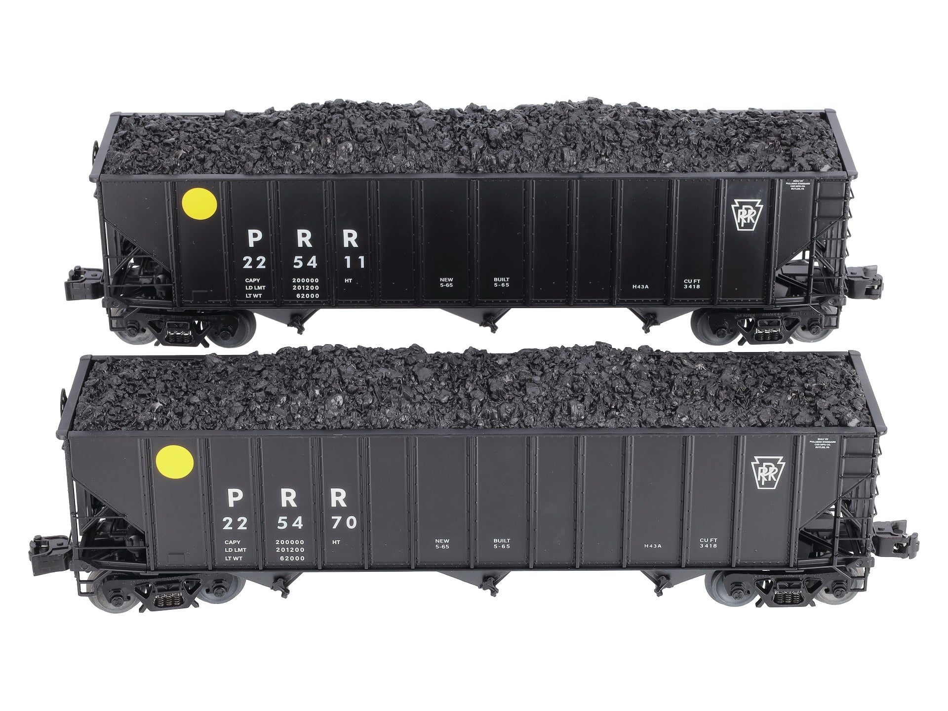 Lionel 2126159 O Pennsylvania 100 Ton Hopper Pack C (Set of 2)