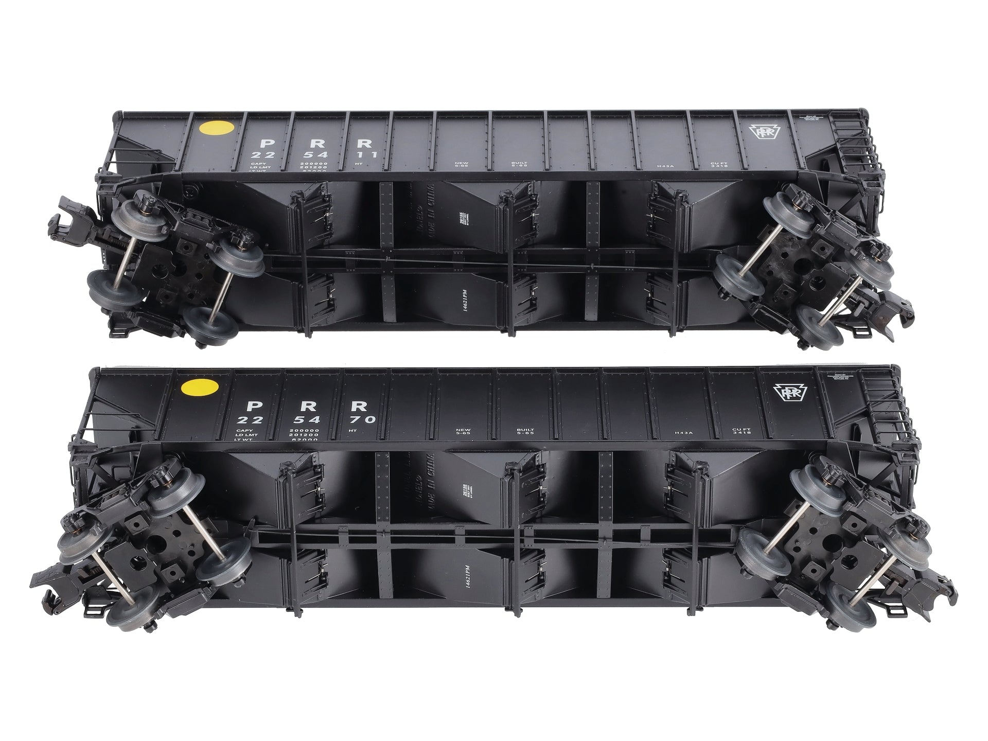 Lionel 2126159 O Pennsylvania 100 Ton Hopper Pack C (Set of 2)