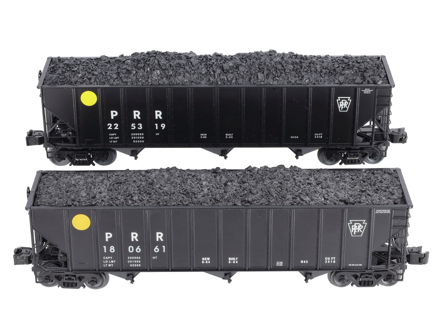 Lionel 2126158 O Pennsylvania 100 Ton Hopper Pack B (Set of 2)