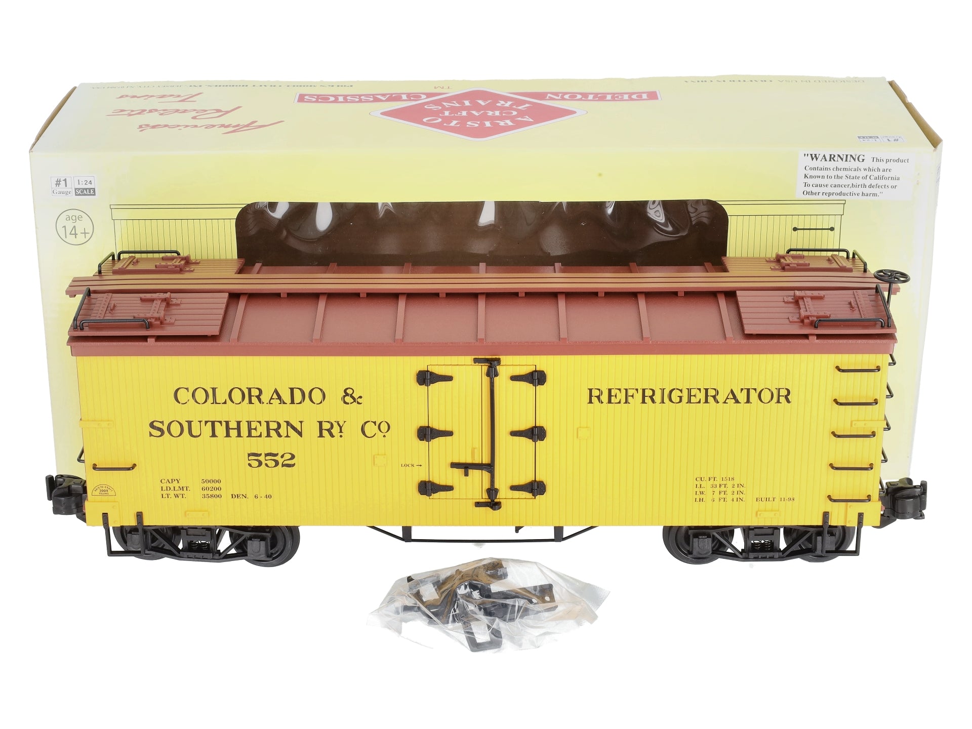Aristo-Craft 86202 Colorado and Southern Boxcar (Metal Wheels)