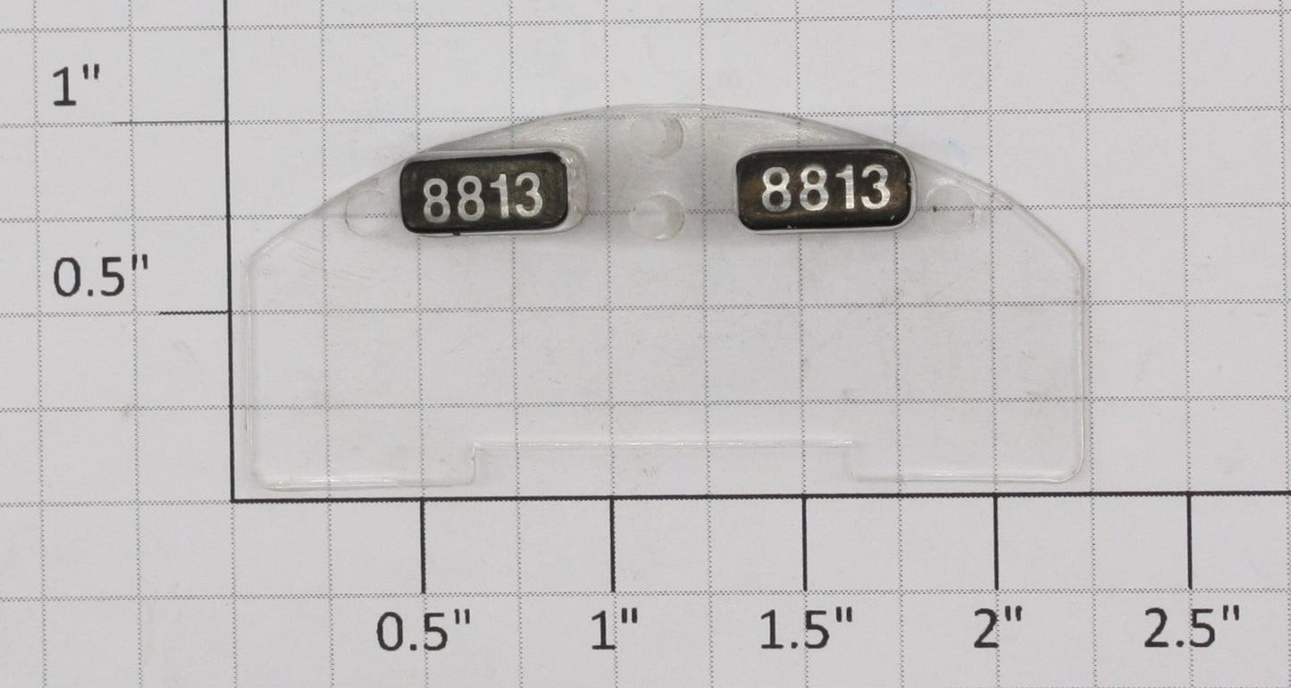 Lionel 8813-17 Windshield & Marker Lens 8813 Number Board Insert