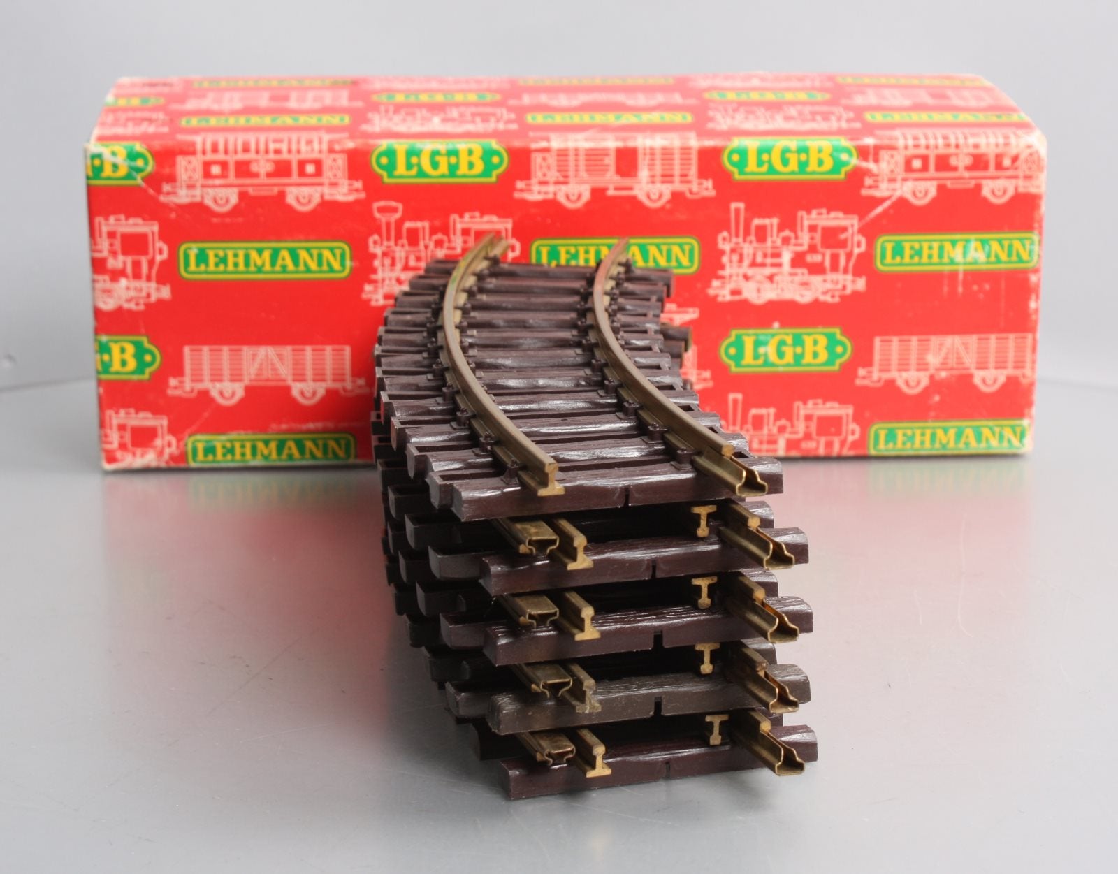 LGB 1100 G Scale Curved Track Sections (9) EX/Box