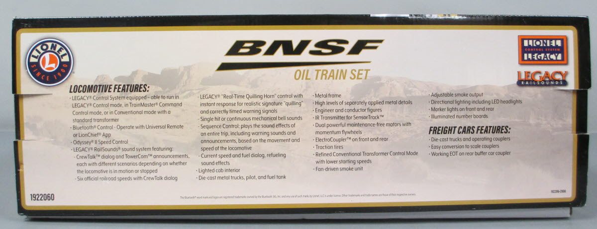 Lionel 1922060 O Gauge BNSF ES44AC Oil Diesel Train Set with Bluetooth NIB
